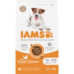 IAMS Dog Adult Small – Medium Kip – 3 x 3 kg