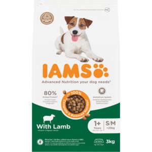 IAMS Dog Adult Small – Medium Lam – 3 x 3 kg