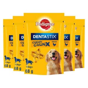 Pedigree Dentastix Chewy Chunx Hondensnacks Maxi Kip – 5 x 68 g