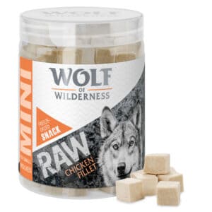 Wolf of Wilderness Mini RAW Zalm (gevriesdroogd) Hondensnacks – 60 g