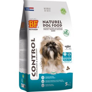 BF Petfood Control Mini Sterilised & Urinary met kip hondenvoer – 5 kg