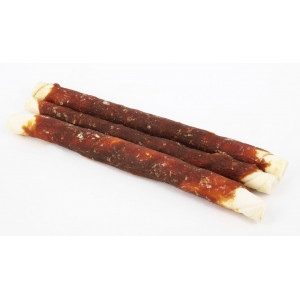 Brekz Rawhide Dog Chews - runderhuid rolsticks met kip (28 cm) 1 verpakking (3 sticks)