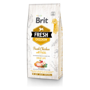 Brit Great Life Adult verse kip met aardappelen hondenvoer 2 x 12 kg