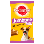 Pedigree Jumbone Mini met kip en lamsmaak hondensnack – 160 g