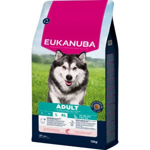 Eukanuba Adult Large met zalm en gerst hondenvoer – 2 x 12 kg