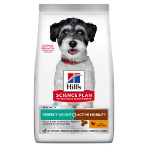 Hill's Hill's Adult Small&Mini Perfect Weight & Active Mobility met kip hondenvoer – 6 kg