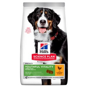 Hill's Hill's Mature Adult Senior Vitality Large Breed met kip & rijst hondenvoer – 2 x 14 kg