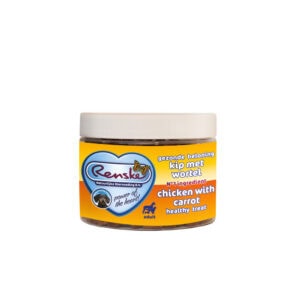 Renske Gezonde Beloning Mini Hartjes Hondensnack Kip & Wortel – 300 g