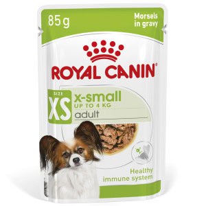 Royal Canin X-Small Adult natvoer hond (in saus) 1 doos – 12 x 85 g