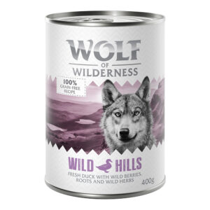 Wolf of Wilderness Adult “Wild Hills” Eend – Graanvrij – Bestel ook natvoer: 6 x 400 g Wild Hills – Eend