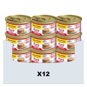 GimDog Little Darling Pure Delight Tonijn – Rund – 12 x 85 g