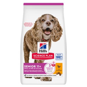 Hill's Science Plan Senior Senior 11+ Small & Mini met Kip Hondenvoer – 2 x 1,5 kg
