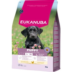 Eukanuba Hondenvoer Droog Life Care Dog Puppy Large Kip – 3 x 3 kg