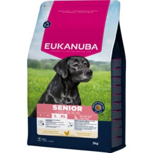 Eukanuba Hondenvoer Droog Life Care Dog Senior Large Kip – 3 x 3 kg