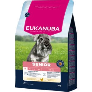 Eukanuba Hondenvoer Droog Life Care Dog Senior Small Kip – 3 x 3 kg