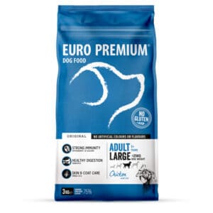 Euro-premium Adult Large Kip – Rijst – 4 x 3 kg