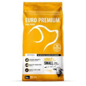 Euro-premium Adult Small Lam – Rijst – 4 x 3 kg