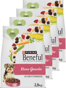 Beneful Kleine Genieter – Hondenvoer Droogvoer – Rund & Tuingroenten – 4 x 2,8 kg