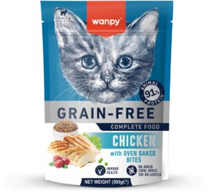 Wanpy - Kitten - Droogvoer - Kip - Gezond gewicht - 500 gram - Graanvrij