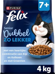 Felix Dubbel Zo Lekker Senior - Kip & Kalkoen - 4 x 4kg