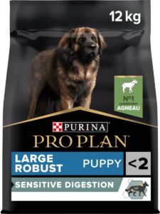 Pro Plan Droogvoer rijk aan lamsvlees OptiDigest – Voor grote robuuste pups met een gevoelige spijsvertering – 12 kg