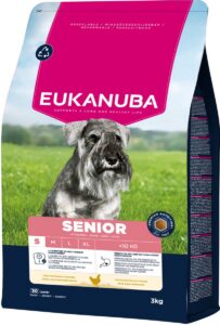 Eukanuba Life Care Senior Hondenvoer voor Kleine Rassen met Kip – 3 kg