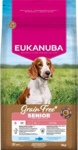 Eukanuba Graanvrij Senior Hondenvoer voor Kleine en Middelgrote Rassen Vis uit de Oceaan – 3 kg
