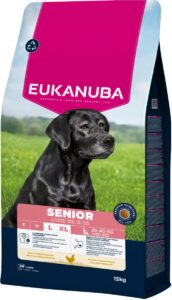 Eukanuba Life Care Senior Large Hondenvoer met Kip – 15 kg