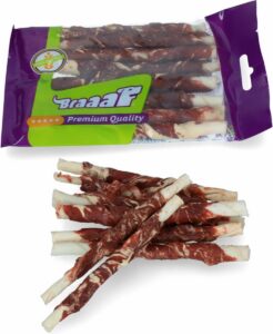 Braaaf Hondensnack Rol Sticks Lam – Vis 12 cm – 80 g