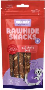 Braaaf Hondensnack Rol sticks Vlees & Vis 12 cm – 10 x 80 g