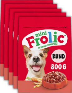 Frolic Hondenbrokken Mini – Compleet Droogvoer – Rund – 5 x 800 g