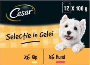 Cesar Maaltijdzakjes 12-pack in Gelei – 12 x 100 g