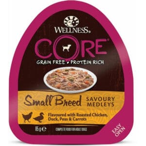Wellness CORE Hondenvoer Small Savoury Medleys Kip – Eend – 12 x 85 g
