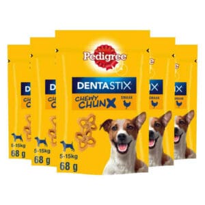 Pedigree Dentastix Chewy Chunx Hondensnacks Mini Kip – 5 x 68 g