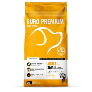 Euro-premium Adult Small Kip – Rijst – 3 kg