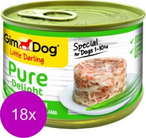 GimDog Little Darling Pure Delight Kip – Lam – 18 x 150 g