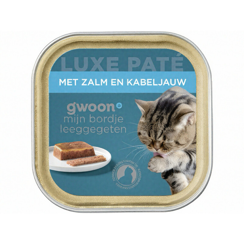 G’woon Luxe pate zalm kabeljauw 85g