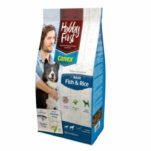 HobbyFirst Canex Hondenvoer Adult Vis & Rijst – 3 kg