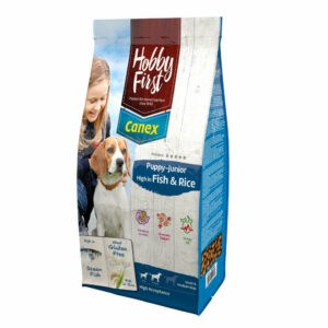 HobbyFirst Canex Hondenvoer Puppy – Junior Vis & Rijst – 12 kg