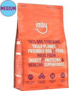 Imby Hondenvoer Medium – Voor kleine honden – o.b.v. insecten – Hypoallergeen en CO2-neutraal, Ovengebakken brokjes – 5 kg