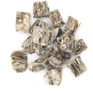 Mollie & Babs Gedroogde Kabeljauw Blokjes – Hondensnacks – Kauwsnack – Gedroogde Vis – 100% Kabeljauw – 100% Natuurlijk – Hypoallergeen – 180 g