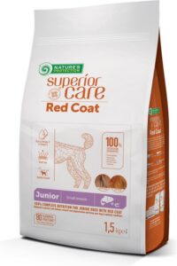 Nature's Protection Red Coat - Hondenvoer - Kleine rassen puppy - Zalm - Graanvrij - Gezonde vacht – 1,5 kg