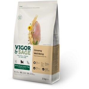 Vigor & Sage Hondenvoer Small Well-Being Ginseng – 2 kg