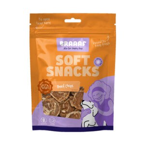 Braaaf Hondensnack Chips Rund Steak met Vis – 85 g