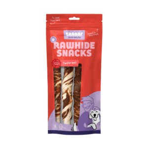 Braaaf HondensnackTwister Vlees – Vis – 10 x 180 g