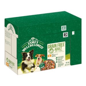 12x90g James Wellbeloved Adult Hond Hypoallergeen Kalkoen met groenten in saus natvoer voor honden