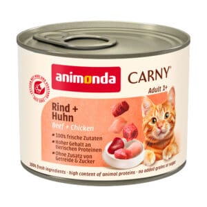 12x200g Adult Rund & Kip Animonda Carny Kattenvoer