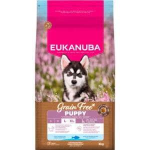 Eukanuba Hondenvoer Droog Grain Free Puppy Large Oceaanvis – 3 kg
