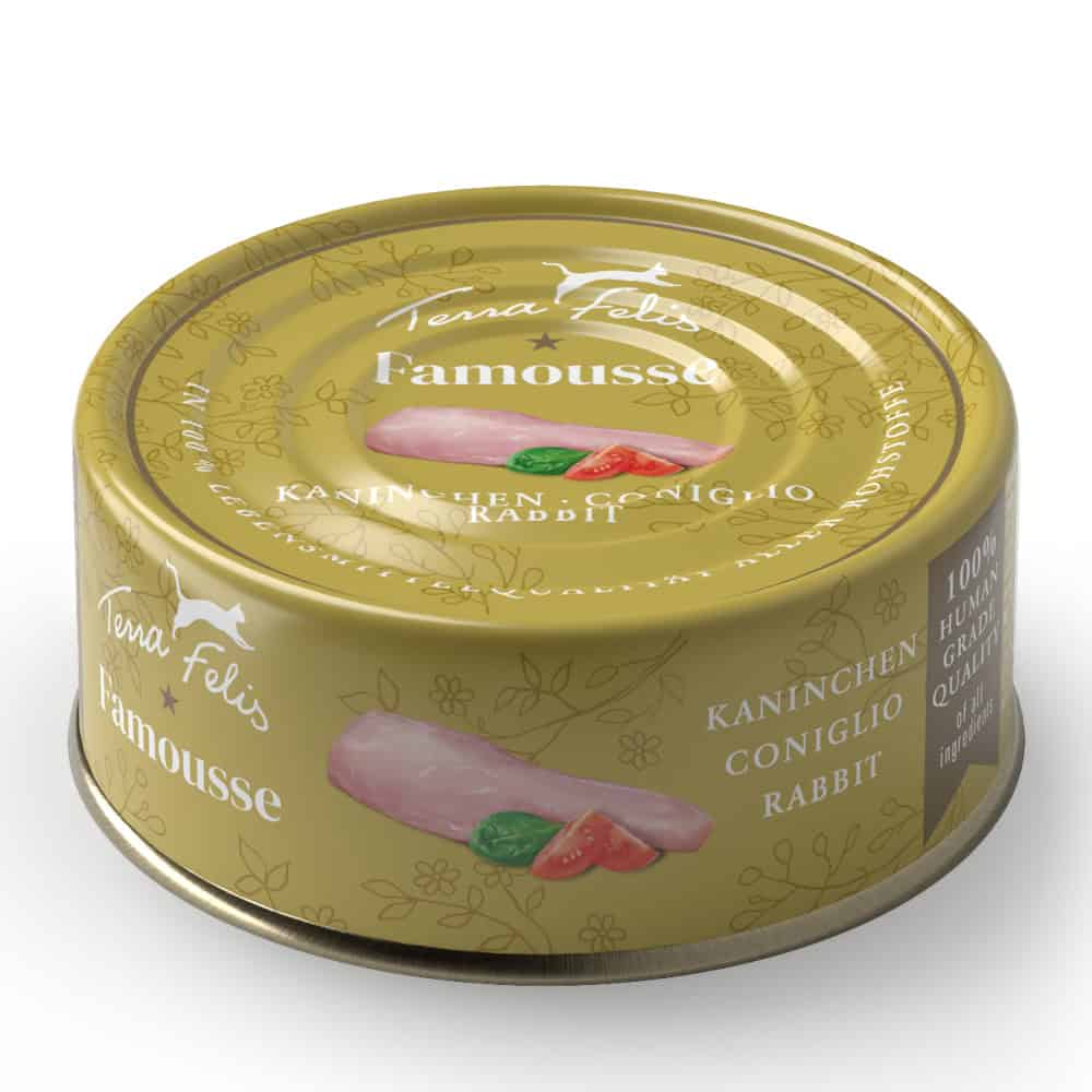 24 x 80 g Terra Felis Complete konijn kattenvoer nat