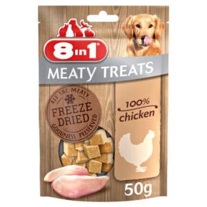 8in1 Meaty Treats kippenborst Hondensnacks – 50 g
